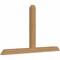 Ekena Millwork Portland Timber Gable Bracket, Western Red Cedar, 96"W x 56"H x 5 1/2"D x 5 1/2"F, 14/12 Pitch GBW096X56X0606POR00SWR - alternate 2